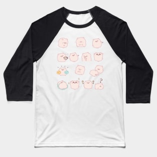 pig kawaii cute Baseball T-Shirt